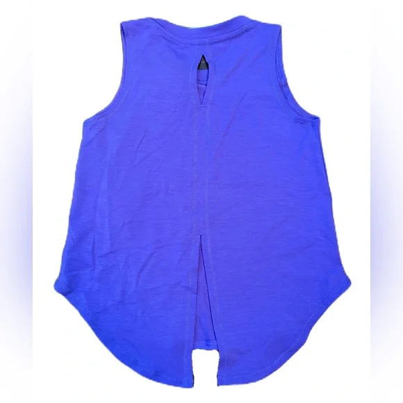 Athletic Works Purple Butterfly Tank Top - Size XS (4-5) - Picture 2 of 2